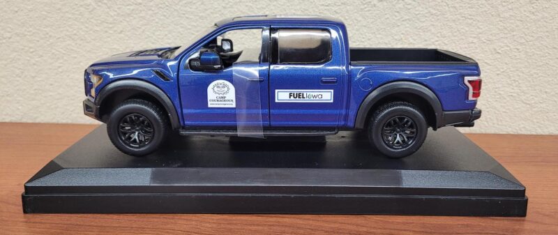 Midnight blue 2017 Ford F-150 Raptor die-cast vehicle