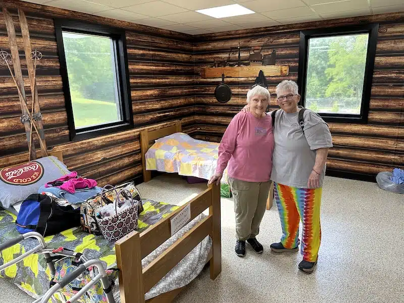 Former Camp Director, Jan Meier, From North Carolina, Visits Camp Courageous